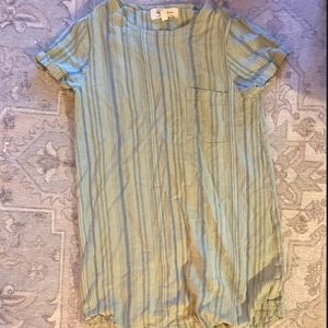 Striped short sleeve dress